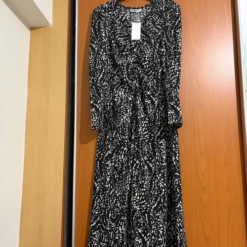 rust brown midi dress Brown Rust Cotton Tie Waist Midi Dress – Mint Velvet