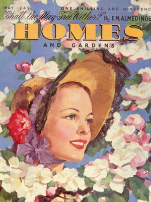 Vintage Home and Gardens magazine 1949 used