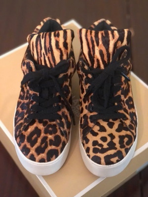 Michael Michael Kors Mindy leopard print sneakers like new, size 39 EU