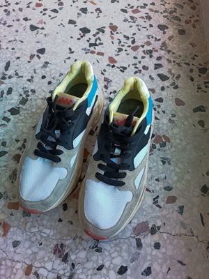 Bershka sneakers athletic like new, white multicolor, size 40.5
