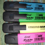 Highlighters used, pack