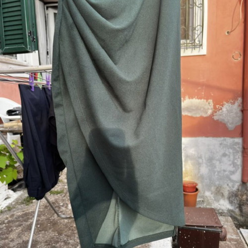 Dress green, like new, adjustable straps, side slit