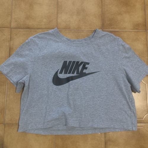 Nike crop top t shirt like new, black and grey, XS