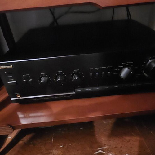 Sherwood sound amplifier used with equalizer and Wharfedale speakers