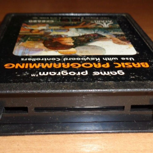 Atari 2600 Basic Programming cartridge used, game