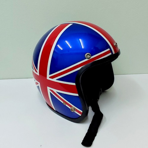 Decorative Old School Retro Union Jack Helmet new