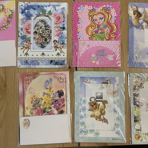 Vintage aromatic stationery sets like new