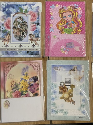 Vintage aromatic stationery sets like new