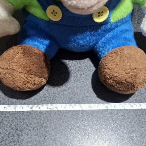 Super Mario Luigi plush toy 33cm used, Nintendo Simba