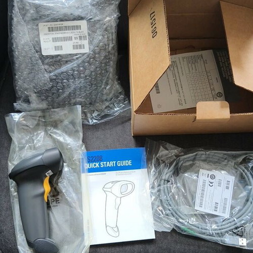 Zebra Symbol LS2208 barcode scanner new, 1D laser