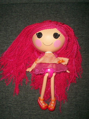 Κούκλα Lalaloopsy Loopy Hair Tippy Tumblelina με μακριά ροζ μαλλιά από νήμα