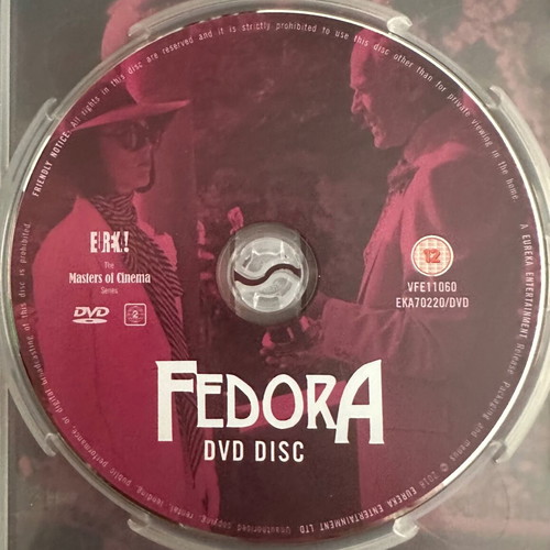 Fedora Blu ray + DVD collectible like new without Greek subtitles