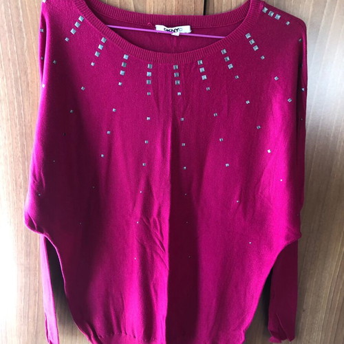 DKNY thin sweater new, pink, size XL