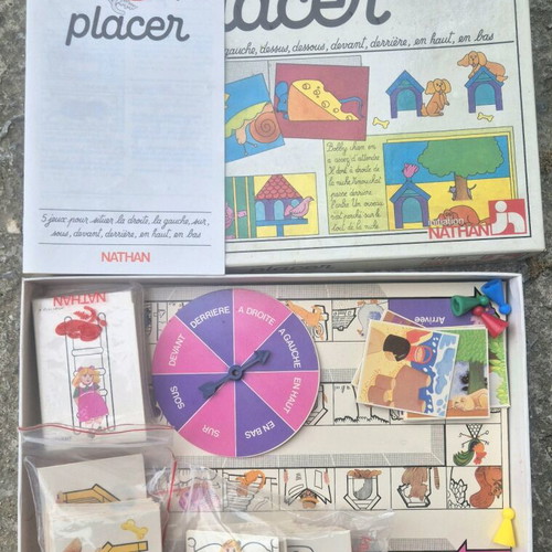 Placer board game used, educational