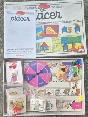 Placer board game used, educational