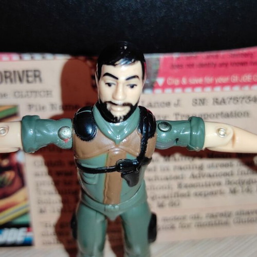 G.I.JOE Clutch (v1.5) action figure used, 1983 Hasbro