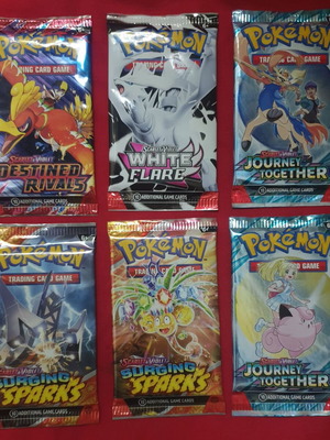 Pokemon Scarlet Violet σετ 6 καινούργια φακελάκια