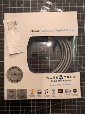 Καλώδιο Wireworld Nova Optical 2 μέτρων Toslink σε 3.5mm καινούργιο
