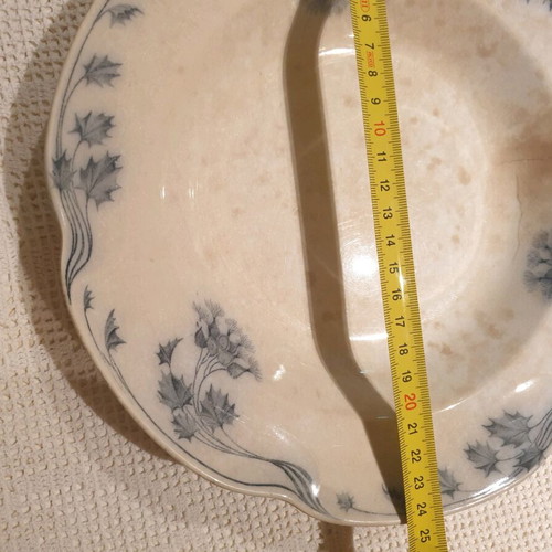 Vintage plates used, English porcelain Villeroy and Boch and Johnson Bros, blue