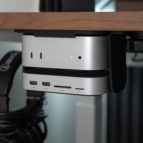 Mac Mini M4 Stand with Dock for Under Desk Mounting new, compatible with Ugreen