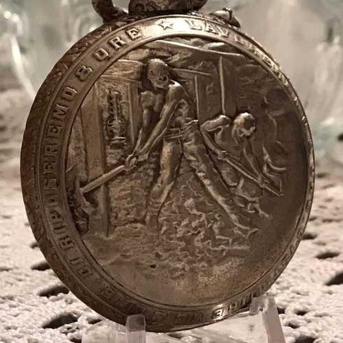 NROHDLAW pocket watch used, historic 1890-1900 with roskopf mechanism