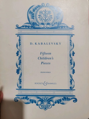 Dmitri Kabalevsky 15 παιδικά τραγούδια για πιάνο σε πολύ καλή κατάσταση