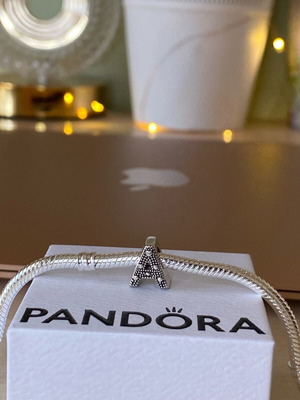 Pandora αυθεντικό charm μονογράμμα «Α» καινούργιο ασημί