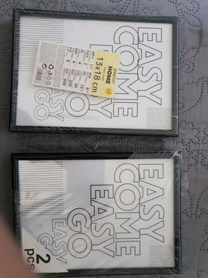 Set of four new black photo frames 13×18