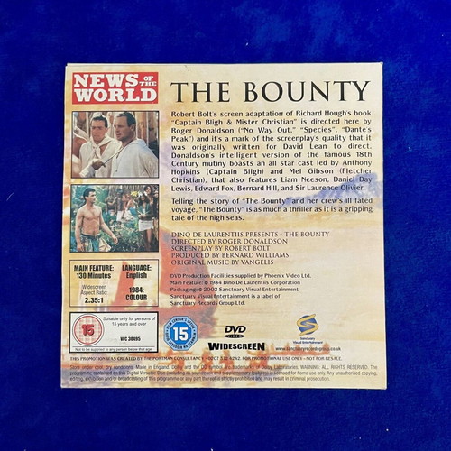 The Bounty DVD like new, English version without Greek subtitles
