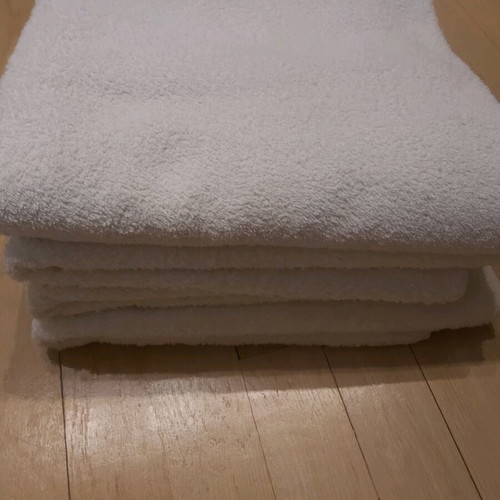 White body towels used, pack of 8, 100% cotton