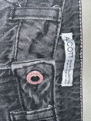 Alcott black denim pants like new, women's
