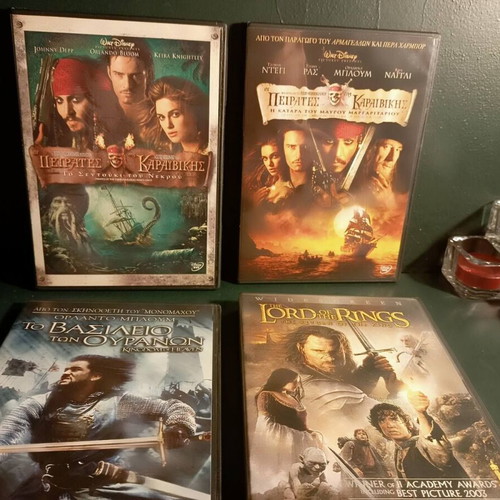 DVD set of 4 fantasy and adventure movies like new, subtitled