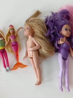 Mini Dolls set of 6 used with mermaid and fantasy styles