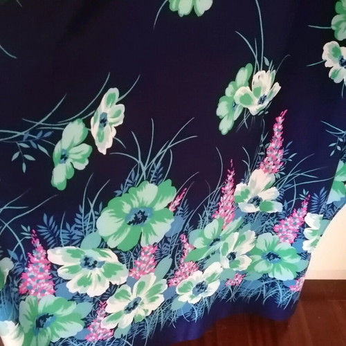 Kaftan dress long floral used, sizes up to XL