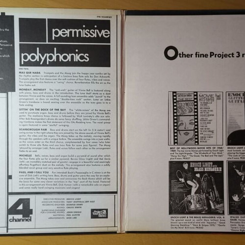 Enoch Light Permissive Polyphonics LP like new, electronic