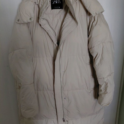 Zara women's jacket used, beige, size XL