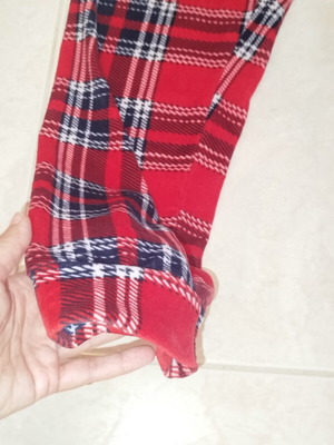 Pyjama pants size M, red plaid