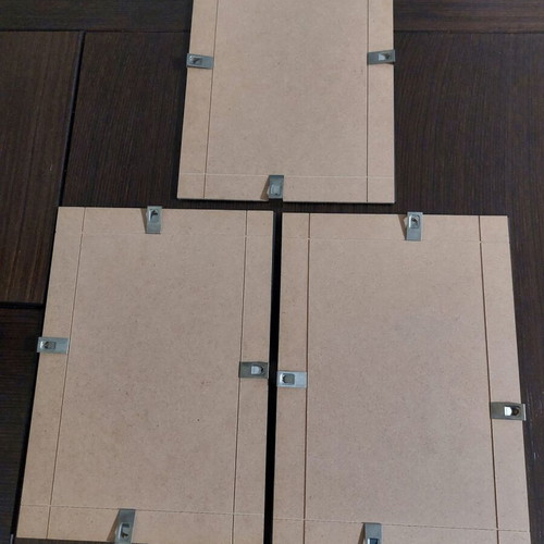 Frames without border 21 x 29.5 cm, new, set of 3 pieces