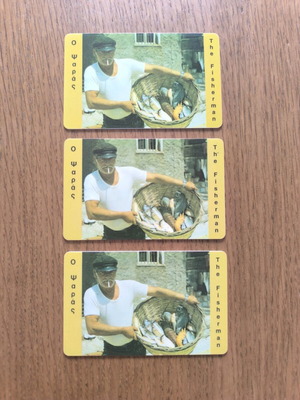 OTE phone cards 3 used, 100 units, edition 08/94