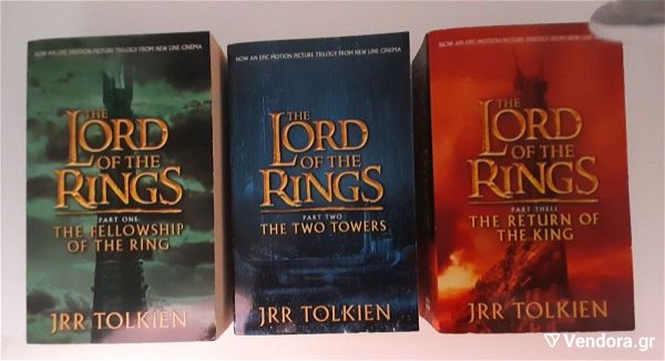  anglika vivlia JRR TOLKIEN THE LORD OF THE RINGS trilogia PAPERBACK