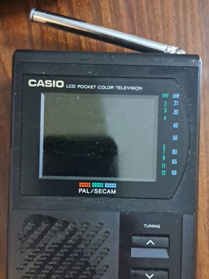 Casio Pocket Television used, not working, for collectors