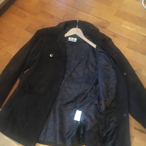 Women's suede jacket like new, black, size L