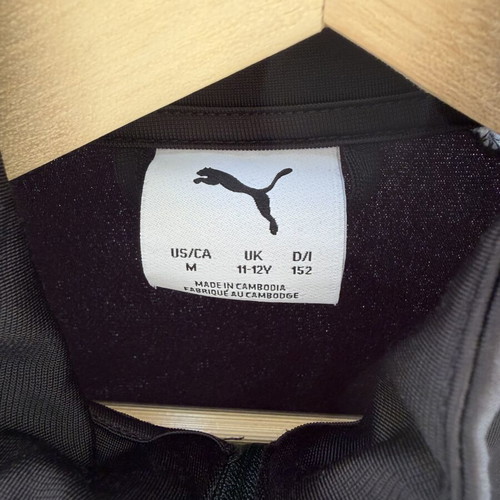 Puma sports jacket like new, size 11-12 years (152 cm), black and white