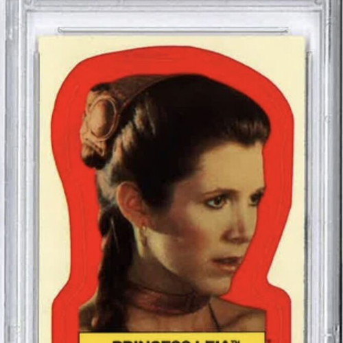 Star Wars Princess Leia ROTJ #37 PSA 9 sticker 1983