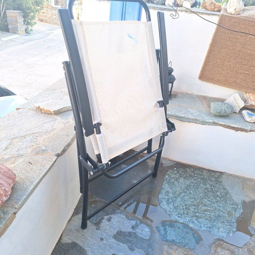 Folding veranda beach armchair like new