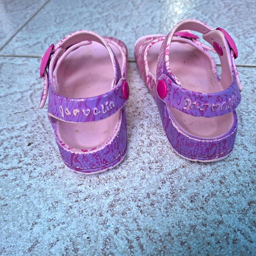 Garvalin summer sandals for girls size 25 used, pink and purple