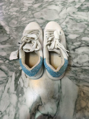 Celestino sneakers new No36 white with blue glitter