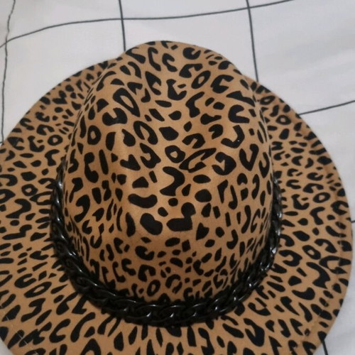 Panama hat type large hairy hat like new