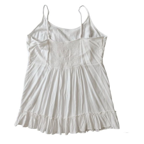 Cotton blouse used with embroidery, size XL, white