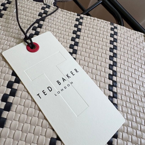 Ted Baker shoulder bag new, white and blue, large compartment